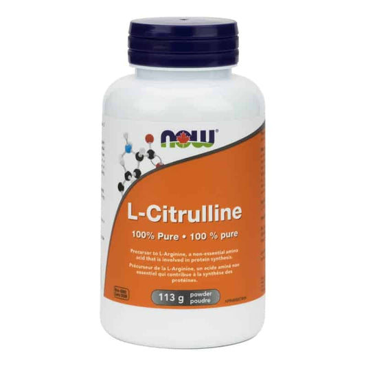 now l-citrulline 100%pure contribue synthèse des protéines sans ogm 113 g poudre