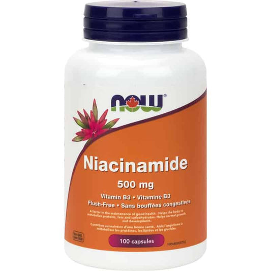 now niacinamide 500 mg vitamine b3 sans bouffées congestives sans ogm 100 capsules