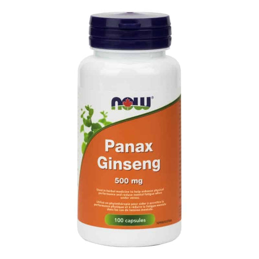 now panax ginseng 500 mg 100 capsules