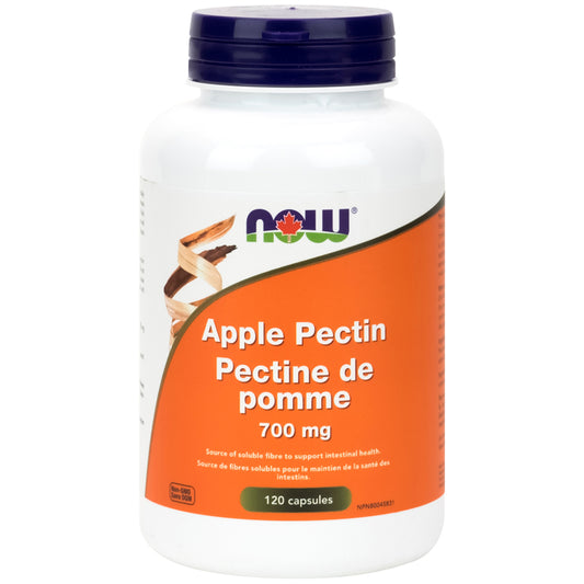 now pectine de pomme 700 mg santé des intestins sans ogm 120 capsules