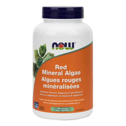 now algues rouges minéralisées calcium magnésium et vitamine d végétariens 180 capsules végétales