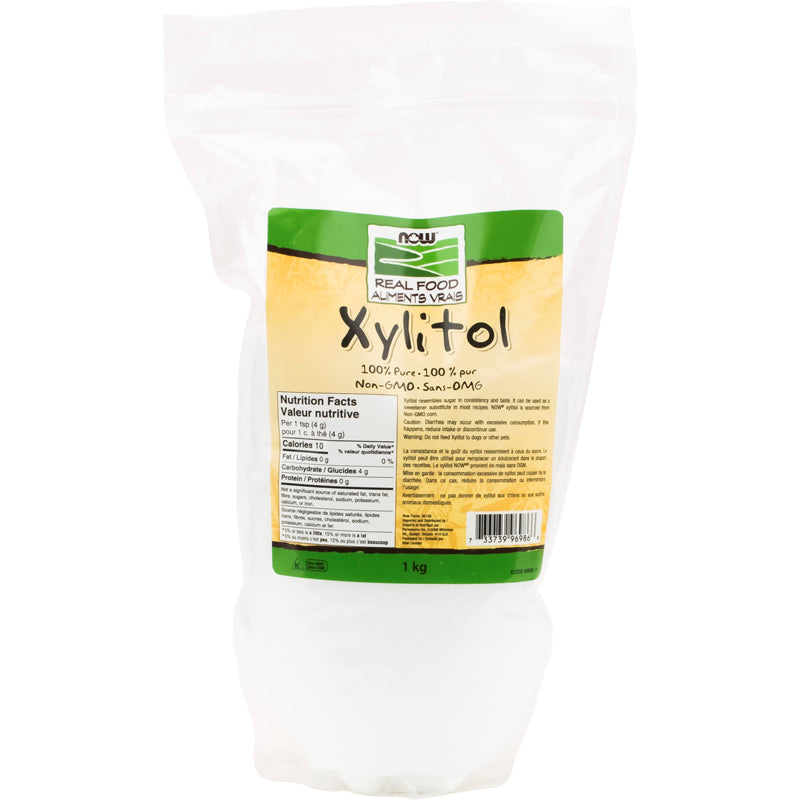 now aliments vrais xylitol 100 pure sans ogm 1 kg