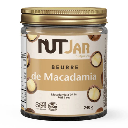 NutJar Beurre De Macadamia Sansa gluten Végane