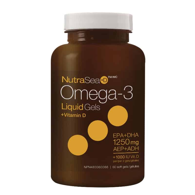 Omega-3 + vitamin D liquid gels