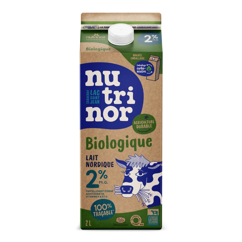 Nutrinor lait nordique 2% biologique