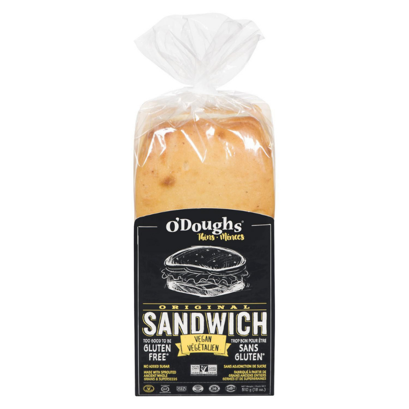O'Doughs Sandwich Prétranché Original Sans Gluten Sans OGM Végane Sans OGM