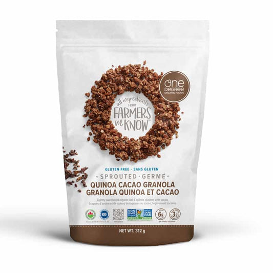 Granola D'avoine Germé Au Quinoa Et Au Cacao||Sprouted quinoa caco granola