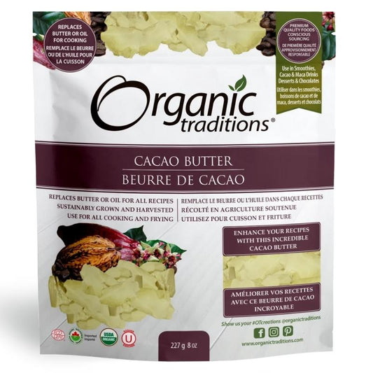 Organic Traditions Beurre de Cacao Biologique
