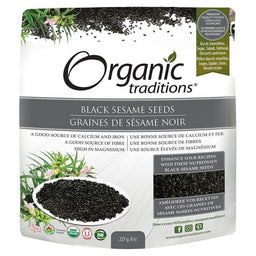 Organic Traditions Graines de Sésame Noir Biologiques