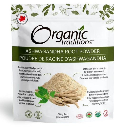 Organic traditions Poudre De Racine D'Ashwagandha