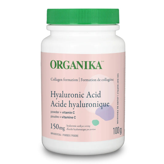 Organika Acide Hyaluronique + Vitamine C En Poudre Végétalien Sans gluten