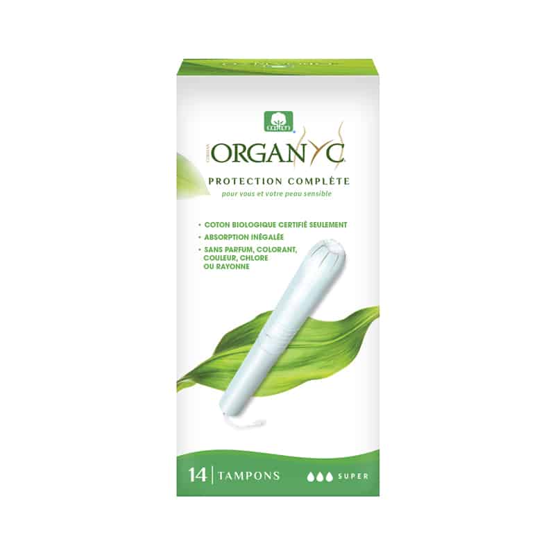 Organic cotton tampons with applicator - Regular