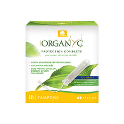 Tampons régulier - Applicateur compact||Organic cotton tampons - Regular