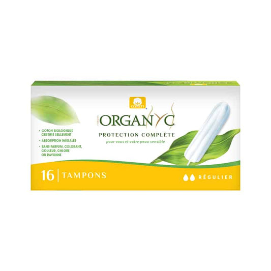 Tampons 100% Coton Bio Sans Applicateur||Organic cotton tampons - Regular