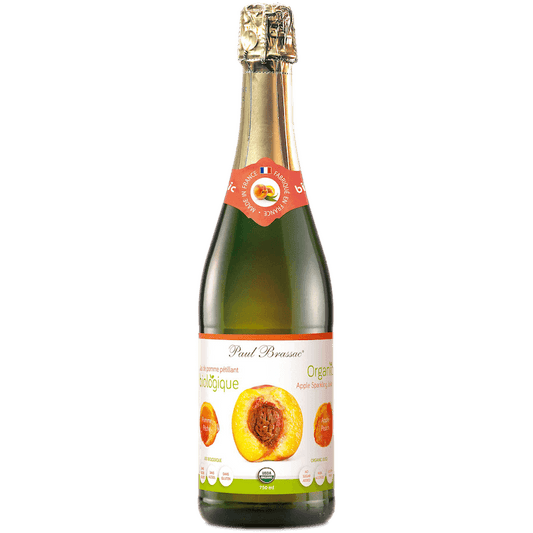 Peach Organic Sparkling Apple Juice