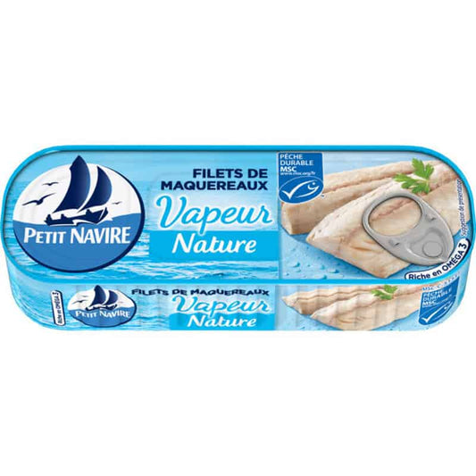 Steamed grilled mackerel fillets - Nature