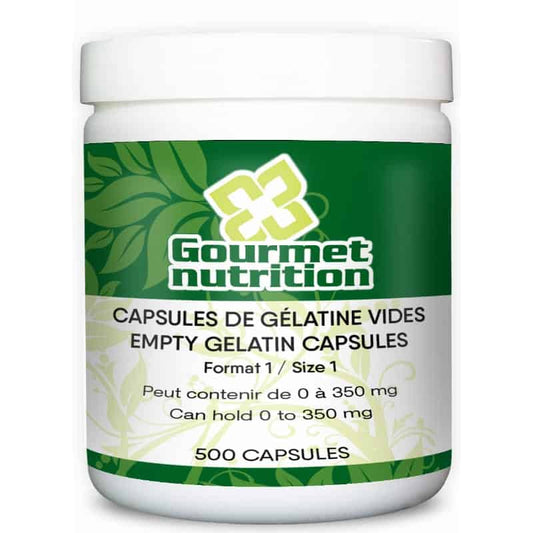 Capsules de gélatine vides Format 1||Empty Gelatin capsules - Size 1