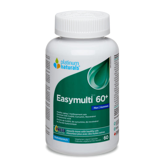 Platinum naturals Easymulti 60+ pour Hommes Multi vitamines