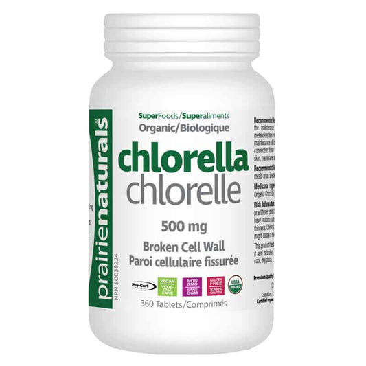 Chlorelle Biologique 500 mg||Chlorella Organic 500 mg