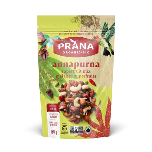 Prana annapurna mélange amande goji canneberge biologique sans gluten