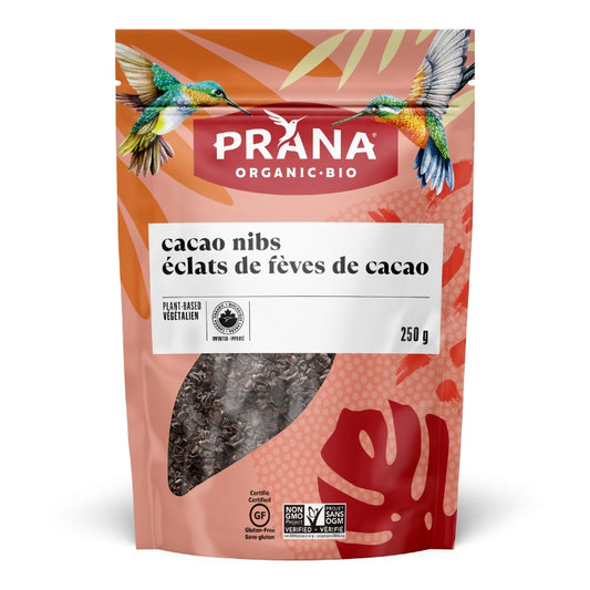 Prana Éclats De Fèves De Cacao Biologique Végane Sans gluten 