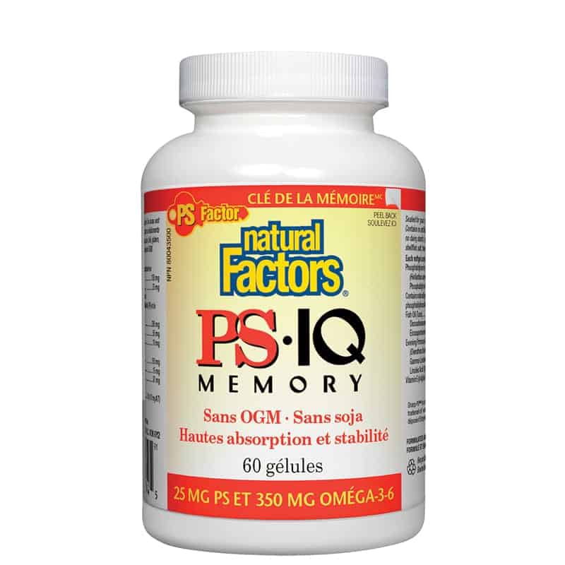 Natural factors ps iq memory 25 mg ps 350 mg omega 3 6