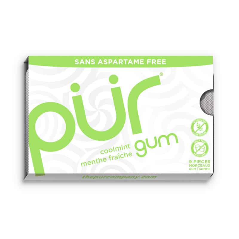 PUR Gum Menthe fraîche||Gum - Coolmint Aspartame free
