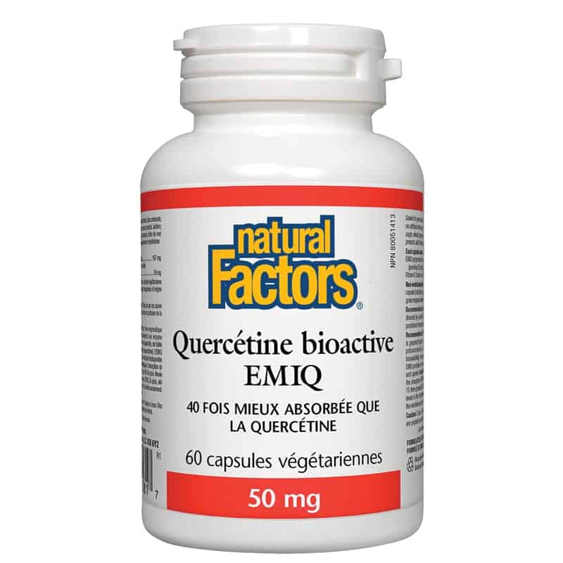 Natural factors quercétine bioactive emiq 50 mg