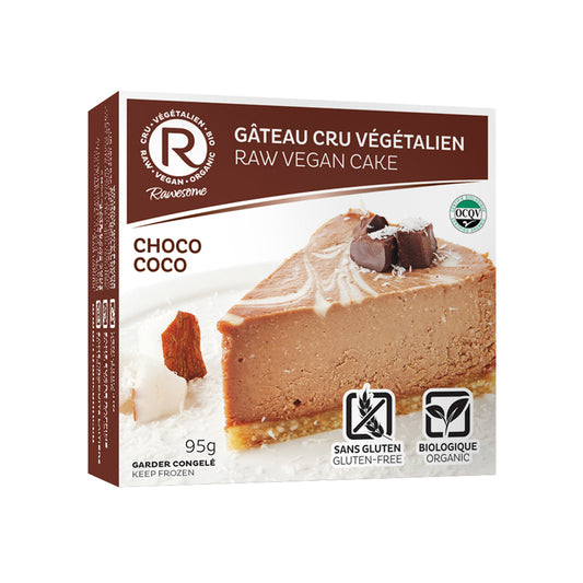 Gâteau cru végétalien - Chocolat et noix de coco||Raw vegan cake - Coco
