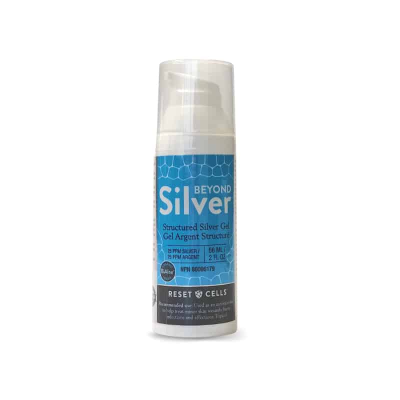 Structured silver gel