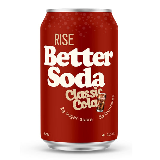 Rise Better Soda Cola Classique 3 g de fibres 2 g de sucre