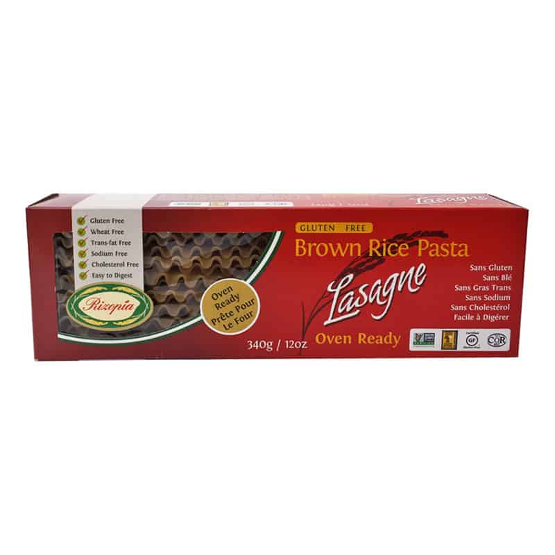 Rizopia Pâtes à Lasagne Riz Brun Brown rice pasta - Lasagna