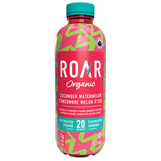 Roar organic boisson électrolytique concombre melon d'eau