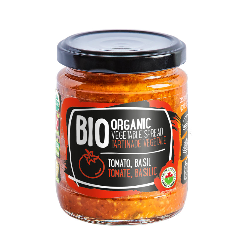 Rudolfs Organic tartinade végétale tomate basilic biologique