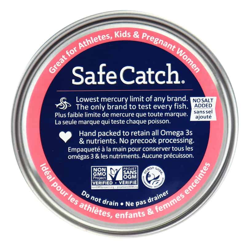 Safe Catch Saumon Rose Sauvage d'Alaska sans sel ajouté