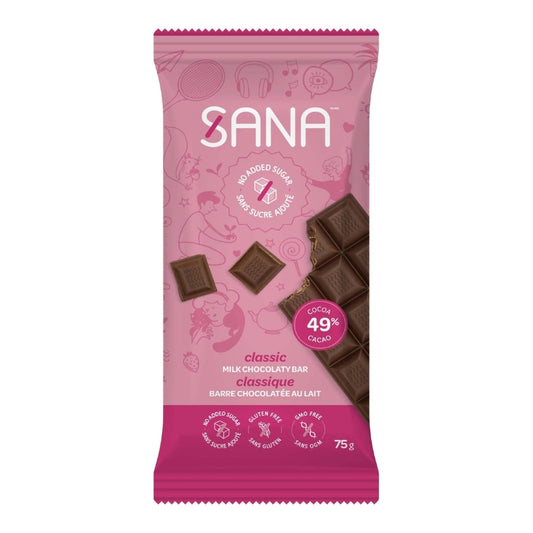 Sana Barre chocolatée au lait - Classique Milk chocolaty bar - Classic