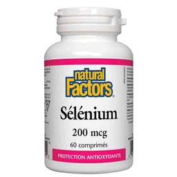 Natural factors sélénium 200 mcg