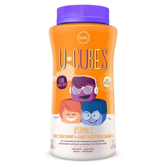 U-Cubes Vitamine C Enfants Jujubes||U-Cubes Kids Vitamin C Gummies
