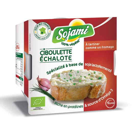 Sojami à tartiner - Ciboulette échalotte||Spreadable sojami - Chive and shallot
