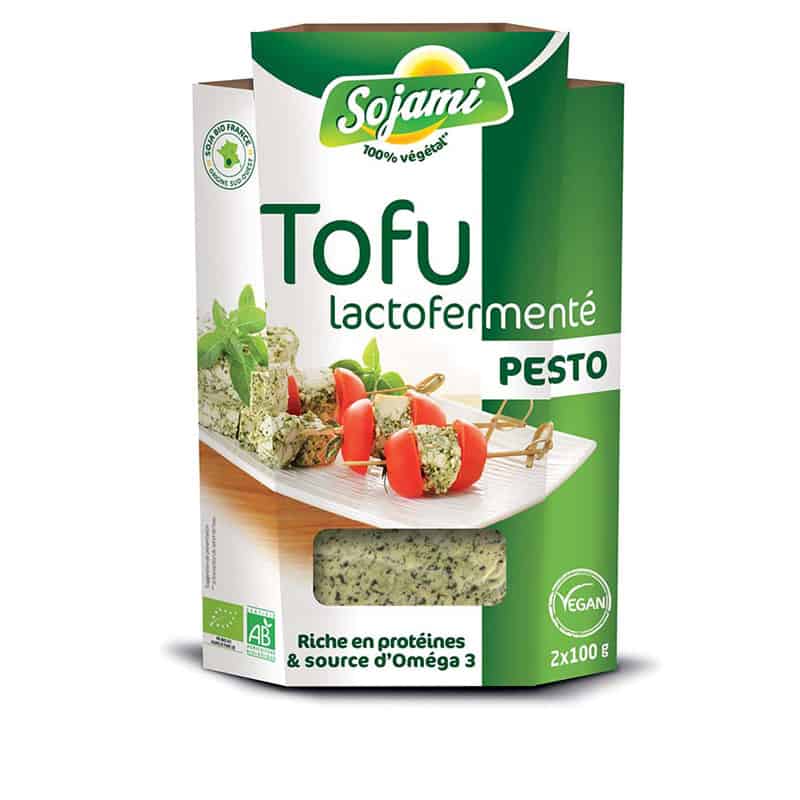 Tofu bio lactofermenté - Pesto||Lactofermented tofu - Pesto Organic