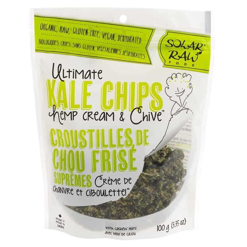 Kale chips - Hemp and chive