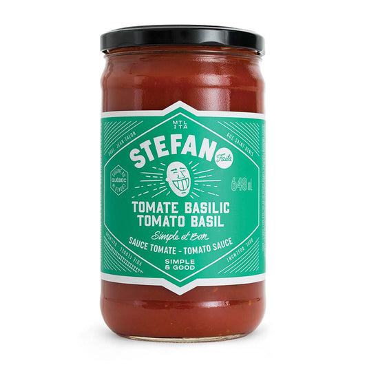 Stefano Faita Sauce tomate basilic Sans gluten Préparé au Québec