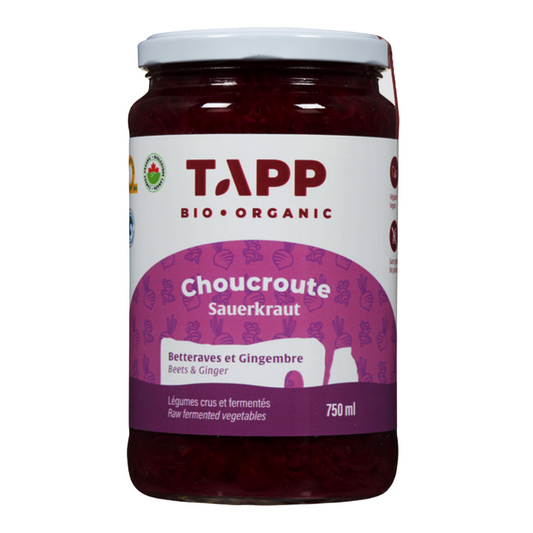 Choucroute Betterave et Gingembre||Beet and ginger sauerkraut - Organic