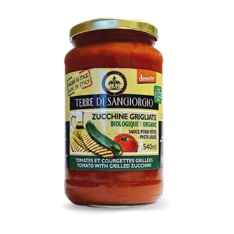 Pasta sauce - Tomato grilled zucchini Organic