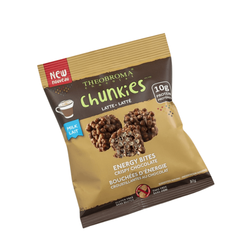 Chunkies Chocolat Latté 38%||Energy bites milk chocolate - Crispy chocolate