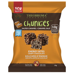 Theobroma Chocolat Chunkies Chocolat Au Lait Caramel Salé 10 g de protéines Sans gluten sans OGM 