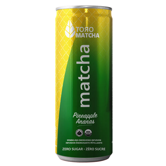 ToroMatcha Ananas pétillant Infusion énergisant Biologique Sans sucre