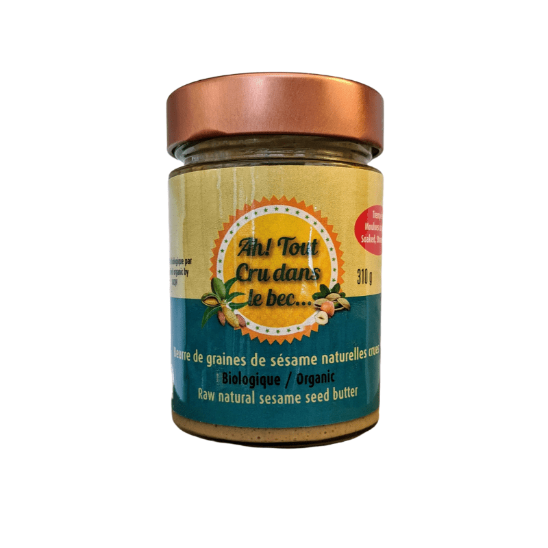 Raw natural sesame seed butter organic