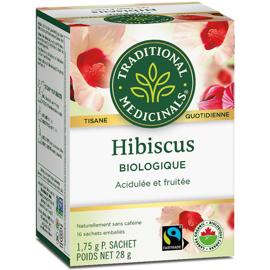 Traditional medicinals tisane quotidienne hibiscus biologique sans caféine 