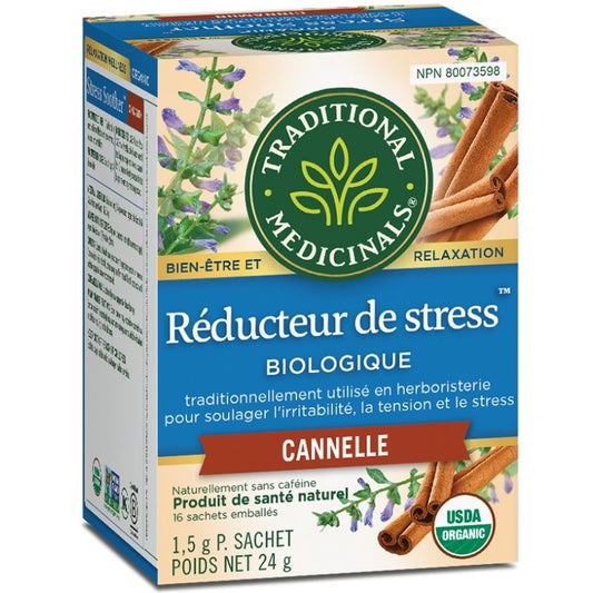 Traditional medicinals tisane relaxation réducteur de stress biologique cannelle sans caféine